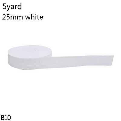 5 Yard 15-44mm varrás gumiszalag fehér fekete nylon széles rugalmas szalag barkács szoknya Ruha nadrág csipke szegély varrás kiegészítők