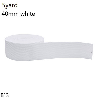5 Yard 15-44mm varrás gumiszalag fehér fekete nylon széles rugalmas szalag barkács szoknya Ruha nadrág csipke szegély varrás kiegészítők