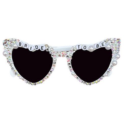 Vestuvių vakarėlis Bakalauro akiniai nuo saulės nuotaka širdies formos rėmeliai mergaičių pakabukai nosies akiniai roko akiniai nuo saulės Moteris