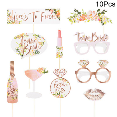 Csapatmenyasszony esküvői fotófülke kellékek Szemüvegek Leánybúcsúi dekorációs kellékek Photobooth ajándék
