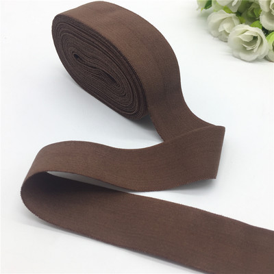 5 yarzi 1" 25 mm Panglică elastică Multirol Bandă elastică Cusut dantelă Trim Band Accesoriu pentru îmbrăcăminte #Maro