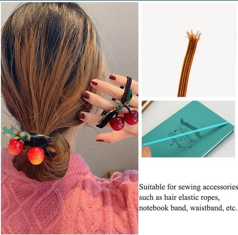 10 jardu 3/6 mm elastīgās lentes Virves Gumijas matu lentes Šūšanas Siksnas Lentes Viduklis Apavi Josta DIY Apģērbu aksesuāri