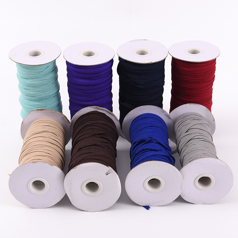 10 jardu 3/6 mm elastīgās lentes Virves Gumijas matu lentes Šūšanas Siksnas Lentes Viduklis Apavi Josta DIY Apģērbu aksesuāri