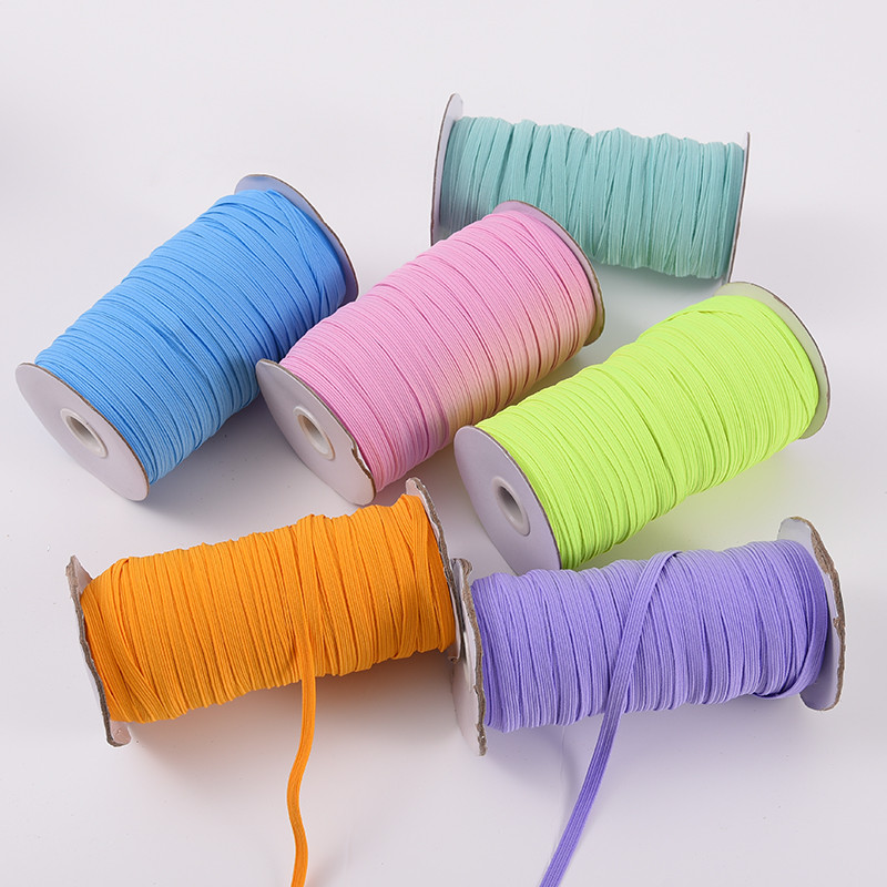 10 jardu 3/6 mm elastīgās lentes Virves Gumijas matu lentes Šūšanas Siksnas Lentes Viduklis Apavi Josta DIY Apģērbu aksesuāri