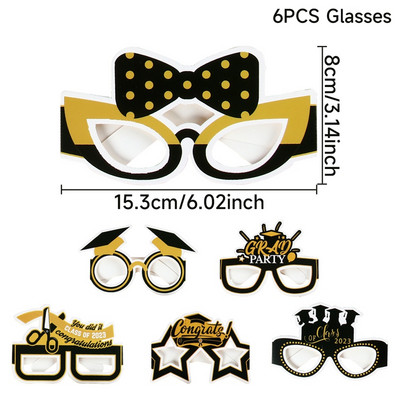 Γυαλιά αποφοίτησης πάρτι στηρίγματα Γυαλιά οράσεως Φωτογραφία Grad Διακοσμήσεις Προμήθειες Περίπτερο Πλαίσιο Κατηγορία Χαρτί Μπομπονιέρες Κοστούμια Γυαλιά Αστεία