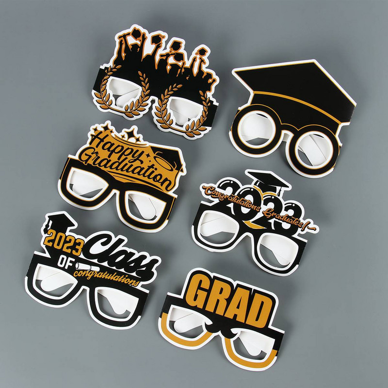 Γυαλιά αποφοίτησης πάρτι στηρίγματα Γυαλιά οράσεως Φωτογραφία Grad Διακοσμήσεις Προμήθειες Περίπτερο Πλαίσιο Κατηγορία Χαρτί Μπομπονιέρες Κοστούμια Γυαλιά Αστεία