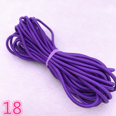 5 yard/tétel 2,0 2,5 mm magas, rugalmas szalagok orsó varrópánt Kerek rugalmas zsinór, barkácsolás, kézzel készített varróanyagok