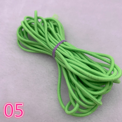 5 yard/tétel 2,0 2,5 mm magas, rugalmas szalagok orsó varrópánt Kerek rugalmas zsinór, barkácsolás, kézzel készített varróanyagok