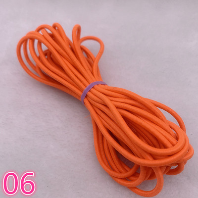 5 yard/tétel 2,0 2,5 mm magas, rugalmas szalagok orsó varrópánt Kerek rugalmas zsinór, barkácsolás, kézzel készített varróanyagok