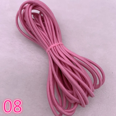 5 yard/tétel 2,0 2,5 mm magas, rugalmas szalagok orsó varrópánt Kerek rugalmas zsinór, barkácsolás, kézzel készített varróanyagok