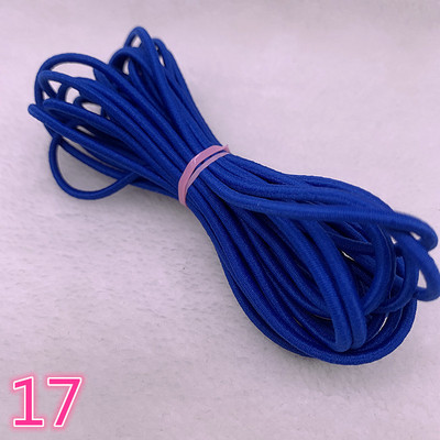 5 yard/tétel 2,0 2,5 mm magas, rugalmas szalagok orsó varrópánt Kerek rugalmas zsinór, barkácsolás, kézzel készített varróanyagok