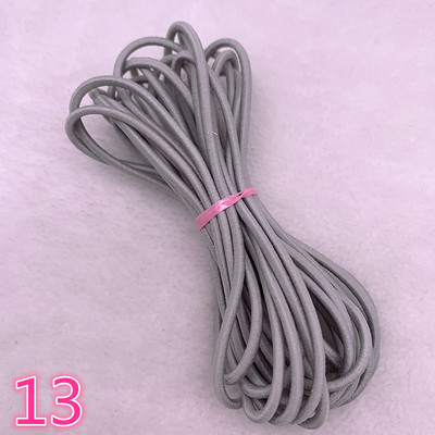 5 yard/tétel 2,0 2,5 mm magas, rugalmas szalagok orsó varrópánt Kerek rugalmas zsinór, barkácsolás, kézzel készített varróanyagok