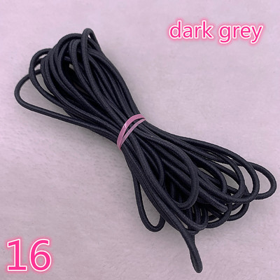 5 yard/tétel 2,0 2,5 mm magas, rugalmas szalagok orsó varrópánt Kerek rugalmas zsinór, barkácsolás, kézzel készített varróanyagok