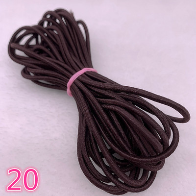 5 yard/tétel 2,0 2,5 mm magas, rugalmas szalagok orsó varrópánt Kerek rugalmas zsinór, barkácsolás, kézzel készített varróanyagok