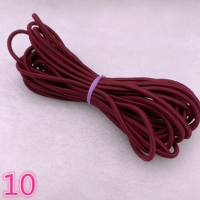 5 yard/tétel 2,0 2,5 mm magas, rugalmas szalagok orsó varrópánt Kerek rugalmas zsinór, barkácsolás, kézzel készített varróanyagok