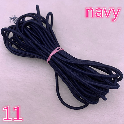 5 yard/tétel 2,0 2,5 mm magas, rugalmas szalagok orsó varrópánt Kerek rugalmas zsinór, barkácsolás, kézzel készített varróanyagok