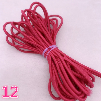 5 yard/tétel 2,0 2,5 mm magas, rugalmas szalagok orsó varrópánt Kerek rugalmas zsinór, barkácsolás, kézzel készített varróanyagok