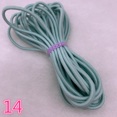 5 yard/tétel 2,0 2,5 mm magas, rugalmas szalagok orsó varrópánt Kerek rugalmas zsinór, barkácsolás, kézzel készített varróanyagok