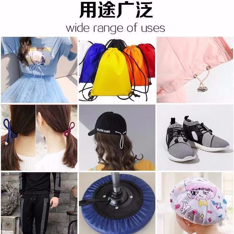 5 yard/tétel 2,0 2,5 mm magas, rugalmas szalagok orsó varrópánt Kerek rugalmas zsinór, barkácsolás, kézzel készített varróanyagok