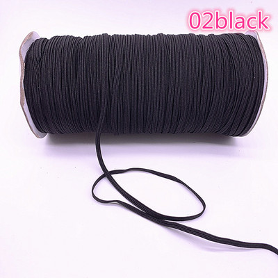 JAUNA 5 metri 3 mm augstas elastīgās lentes Spoles šūšanas lente plakana elastīga aukla, izgatavota ar rokām, šūšana