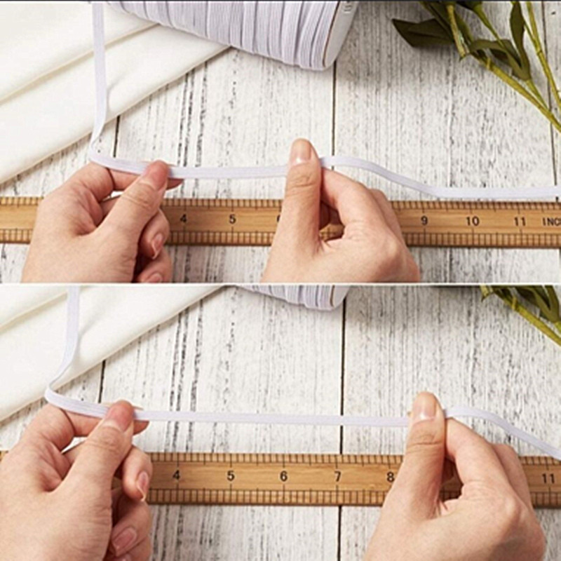 JAUNA 5 metri 3 mm augstas elastīgās lentes Spoles šūšanas lente plakana elastīga aukla, izgatavota ar rokām, šūšana