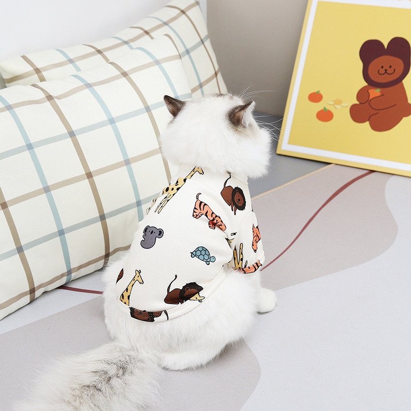 Vasaras kaķu apģērbi Ziemas mājdzīvnieku kucēnu kaķēnu jaka maziem un vidējiem suņiem kaķiem Čivavas Jorkšīras apģērbu kostīms S-2XL