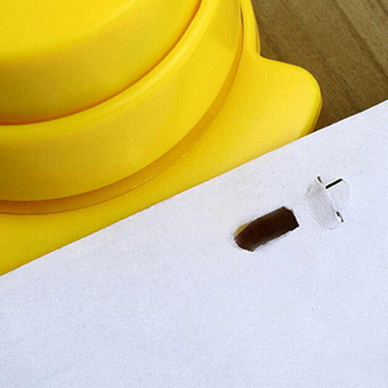 1vnt Mini saugus susegiamas segiklis popieriui surišti be nagų susegimo mašina be adatų segtukai Kanceliarinės mokyklos biuro reikmenys