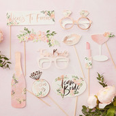 Bride To Be Wedding Photo Booth Props Just Married Photobooth Hen Party Decorations Team Νυφικό ντους Bachelorette Party
