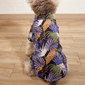 Ρούχα για κατοικίδια Ανθεκτικά καλοκαιρινά ρούχα Δροσερό στυλ παραλίας Πουκάμισο για σκύλους πουλόβερ Πουκάμισο για κατοικίδια