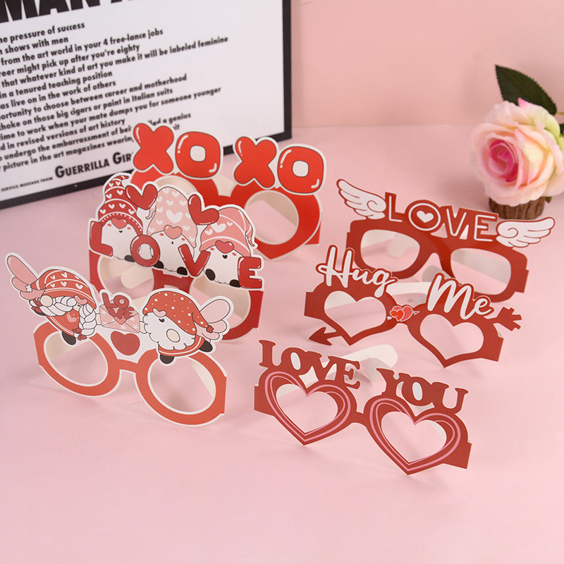 Valentīndienas foto kabīnes rekvizīti Sirds brilles Mīlestības foto kabīnes rekvizīti Fotobūdiņa tikko precējies kāzu rotājumi Romantiska dāvana