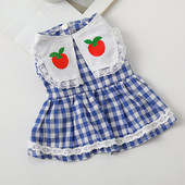 Modes mājdzīvnieku kostīms, ērts mazgājams spilgtas krāsas vasaras skaista kucēna kleita