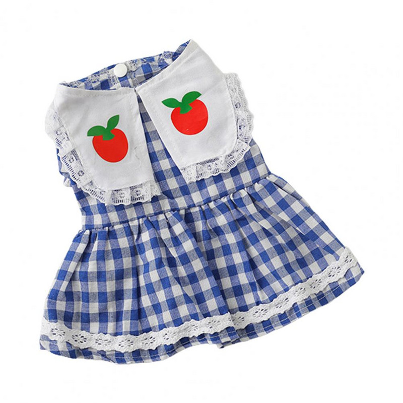 Modes mājdzīvnieku kostīms, ērts mazgājams spilgtas krāsas vasaras skaista kucēna kleita