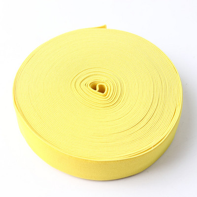 25Mm színes rugalmas szalag vastag lapos fonott puha gumi spandex heveder varró csipke dekoratív öv ruházati kiegészítők 1M