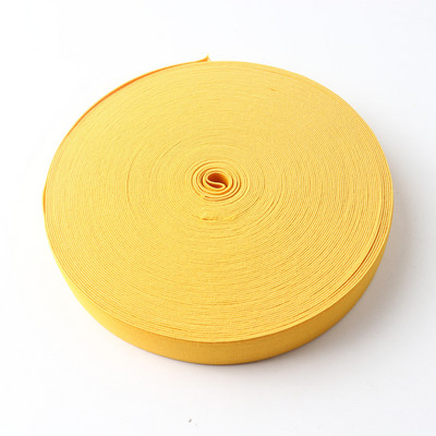 25Mm színes rugalmas szalag vastag lapos fonott puha gumi spandex heveder varró csipke dekoratív öv ruházati kiegészítők 1M