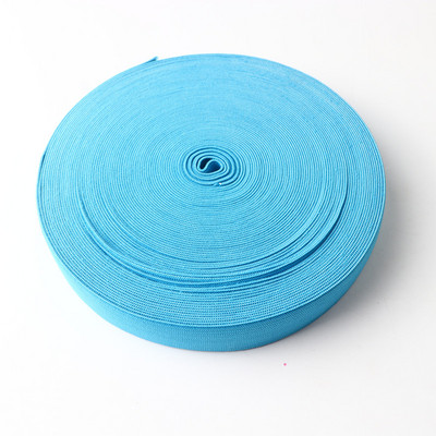 25Mm színes rugalmas szalag vastag lapos fonott puha gumi spandex heveder varró csipke dekoratív öv ruházati kiegészítők 1M