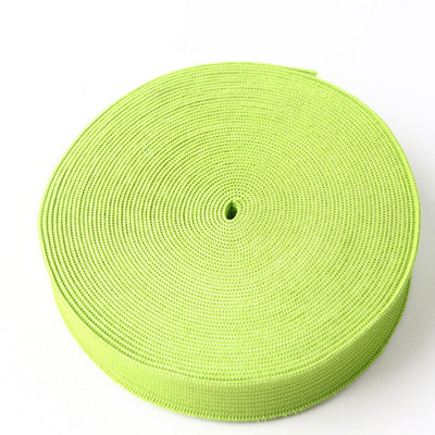 25Mm színes rugalmas szalag vastag lapos fonott puha gumi spandex heveder varró csipke dekoratív öv ruházati kiegészítők 1M