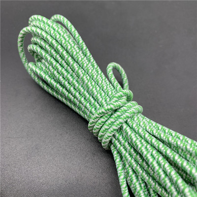 5 jardi/partija 2,5 mm krāsaina apaļa, augsta elastīga šūšana elastīga lente Fiat gumijas josla jostasvietas stiepes virve elastīga lente