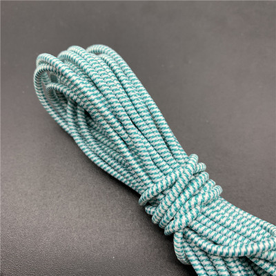 5 jardi/partija 2,5 mm krāsaina apaļa, augsta elastīga šūšana elastīga lente Fiat gumijas josla jostasvietas stiepes virve elastīga lente