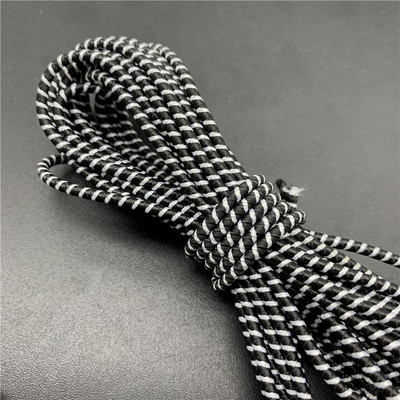 5 jardi/partija 2,5 mm krāsaina apaļa, augsta elastīga šūšana elastīga lente Fiat gumijas josla jostasvietas stiepes virve elastīga lente