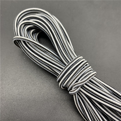 5 jardi/partija 2,5 mm krāsaina apaļa, augsta elastīga šūšana elastīga lente Fiat gumijas josla jostasvietas stiepes virve elastīga lente