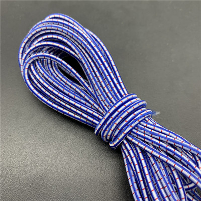 5 jardi/partija 2,5 mm krāsaina apaļa, augsta elastīga šūšana elastīga lente Fiat gumijas josla jostasvietas stiepes virve elastīga lente