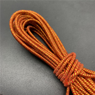 5 jardi/partija 2,5 mm krāsaina apaļa, augsta elastīga šūšana elastīga lente Fiat gumijas josla jostasvietas stiepes virve elastīga lente