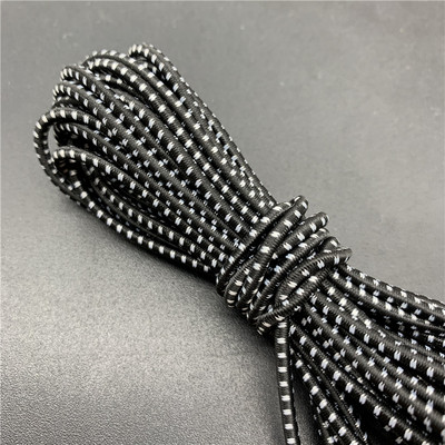 5 jardi/partija 2,5 mm krāsaina apaļa, augsta elastīga šūšana elastīga lente Fiat gumijas josla jostasvietas stiepes virve elastīga lente