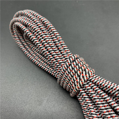 5 jardi/partija 2,5 mm krāsaina apaļa, augsta elastīga šūšana elastīga lente Fiat gumijas josla jostasvietas stiepes virve elastīga lente