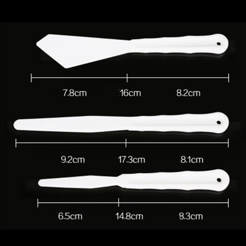 6 vnt / rinkinys Plastikinis tapybos peilis Mentele Paletė Peilis Aliejinės tapybos priedai Spalvų maišymas aliejiniam, drobės, akrilo tapybai