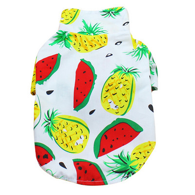 Plāns vasaras mājdzīvnieks plāns krekls radošums augļu apdruka Mazi vidēji suņi brīvā laika mētelis Teddy Pomerānijas kucēns kaķis Mājas mājdzīvnieku piederumi