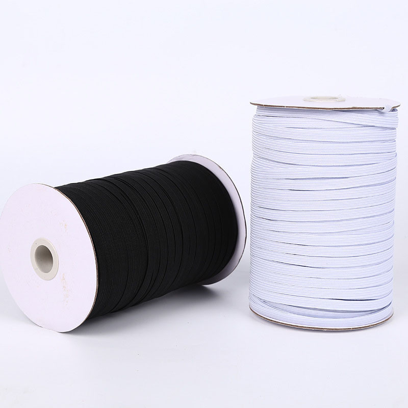 3/4/5/6/8/10mm 10m/lot Augstas elastības šūšana Elastīga lente Elastīga plakana josla Apdare Apģērbu šūšana Audums DIY Apģērbu aksesuāri