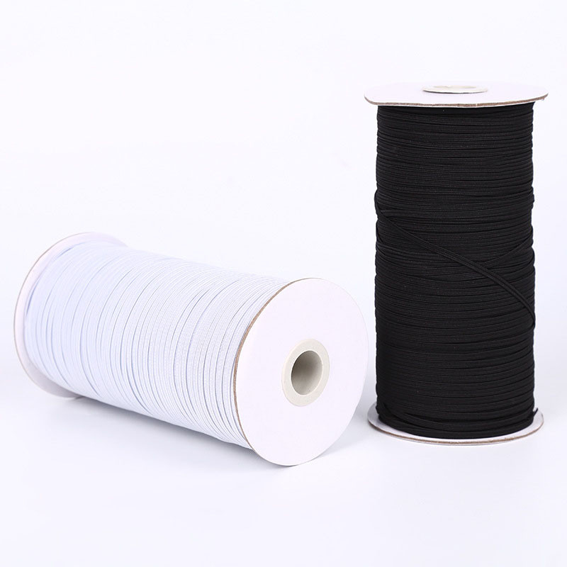 3/4/5/6/8/10mm 10m/lot Augstas elastības šūšana Elastīga lente Elastīga plakana josla Apdare Apģērbu šūšana Audums DIY Apģērbu aksesuāri