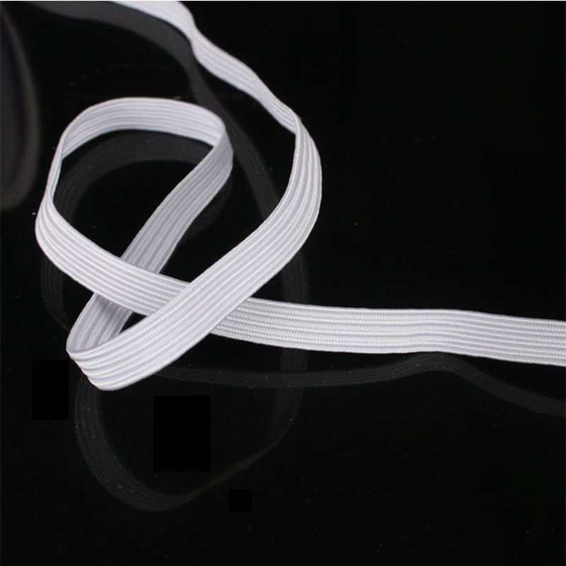 3/4/5/6/8/10mm 10m/lot Augstas elastības šūšana Elastīga lente Elastīga plakana josla Apdare Apģērbu šūšana Audums DIY Apģērbu aksesuāri