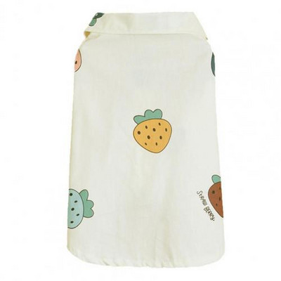 Kutya/macska ing epermintás, légáteresztő, rövid ujjú kisállat nyári kétlábú ing kutyaruhákhoz